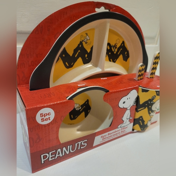 5PC Bamboo Dinnerware Set - Picture 3 of 6